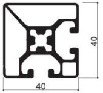 profilo in alluminio modulare cod 710