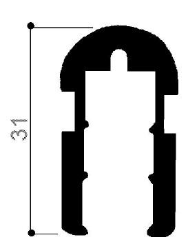cod. art. FM1409 : porta racle in alluminio per serigrafia o settore tessile