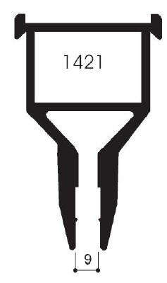 cod. art. FM1421 : porta racle in alluminio per serigrafia o settore tessile