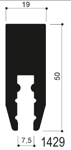 cod. art. FM1429: porta racle in alluminio per serigrafia o settore tessile