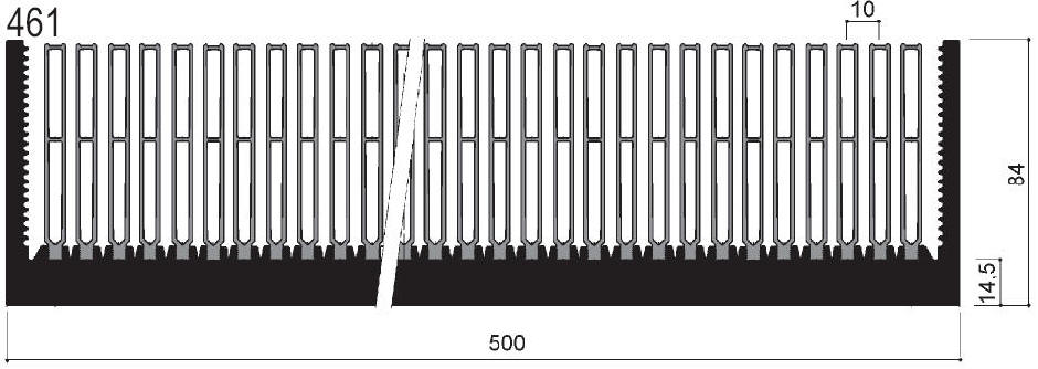 cod. art. FM461 : Dissipatori di calore in alluminio in barre 