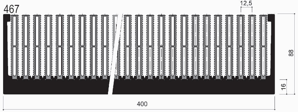 cod. art. FM467 : Dissipatori di calore in alluminio in barre 