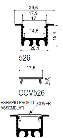 cod. art. FM526 : Dissipatori di calore in alluminio in barre 
