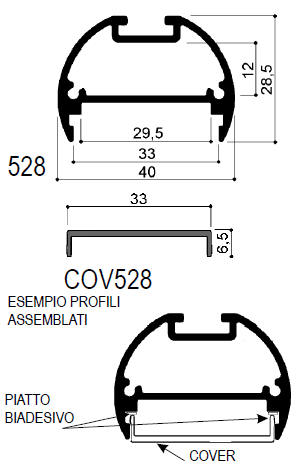 cod. art. FM528 : Dissipatori di calore in alluminio in barre 